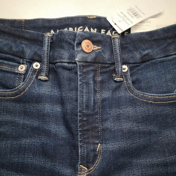 NWT Amer. Eagle The Lu(X)e Jean Ladies Size 4 (27W) Super Hi Rise X-Long Jegging - Picture 8 of 13